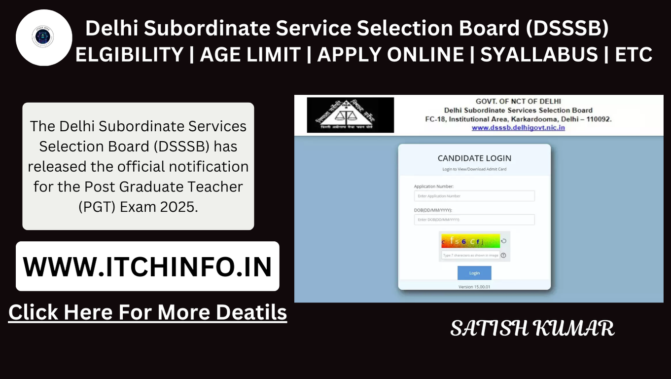 Delhi Subordinate Service Selection Board (DSSSB)  