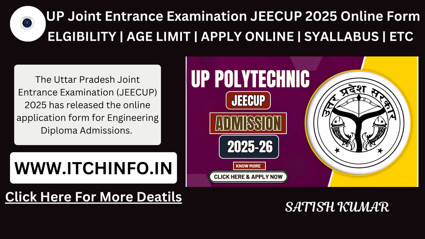 UP Joint Entrance Examination JEECUP 2025 Online Form
