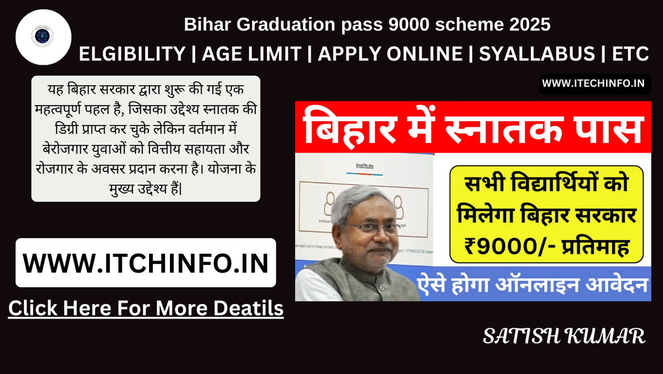 bihar graduation pass 9000 scheme 2025