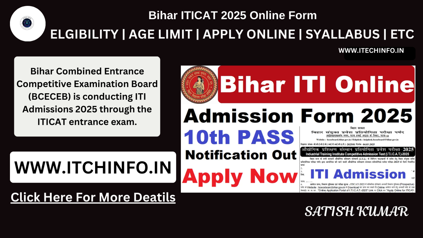 Bihar ITICAT 2025 Online Form