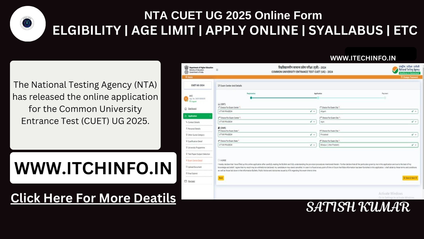NTA CUET UG 2025 Online Form