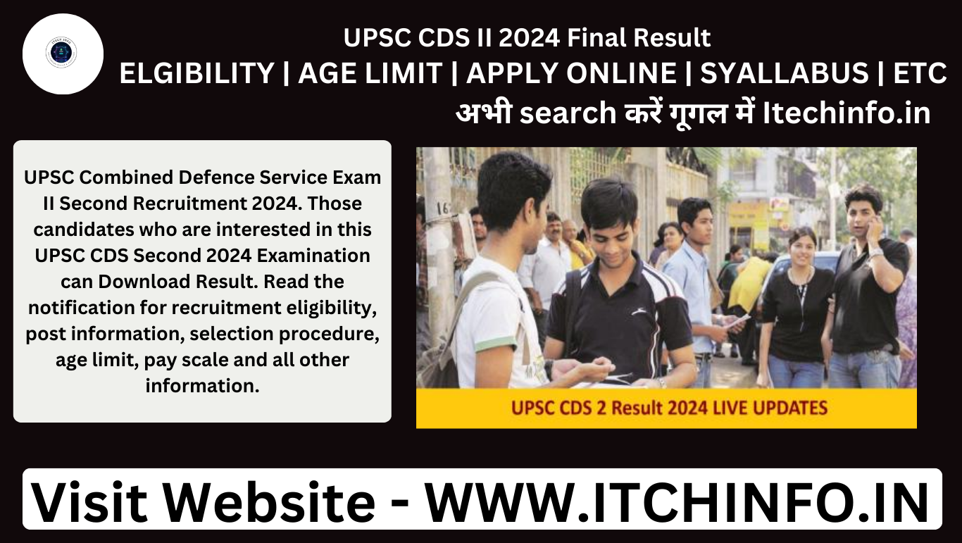 UPSC CDS II 2024 Final Result