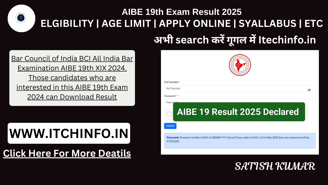 AIBE 19th Exam Result 2025