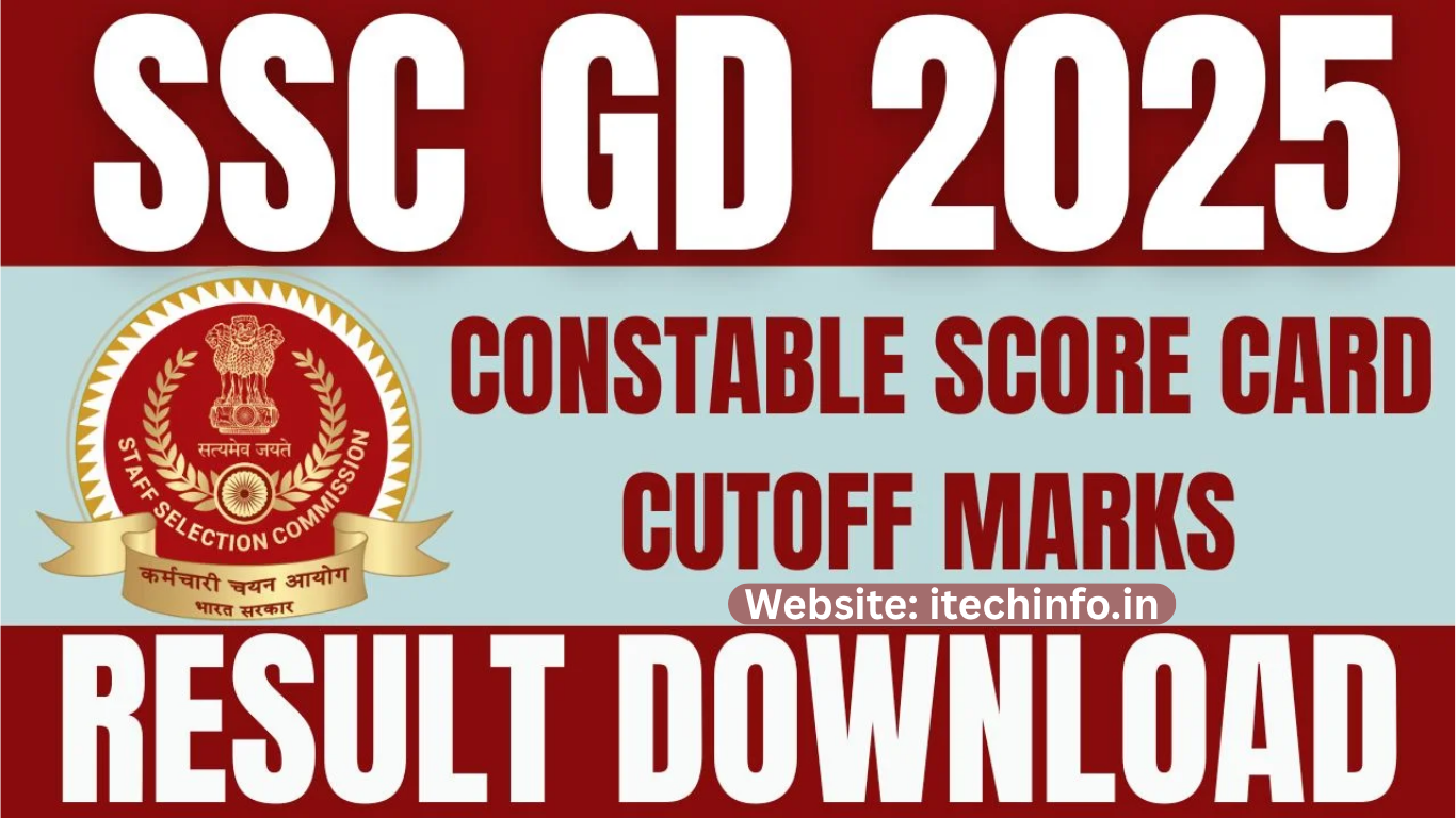 SSC GD Result 2025 Out, Final Answer Key, Scorecard Download Link